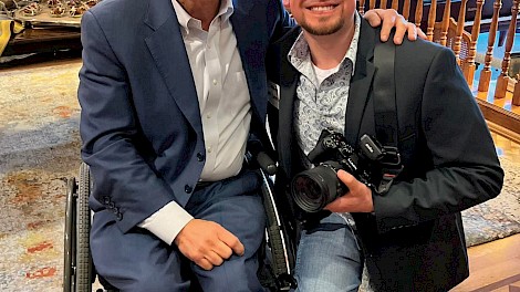 Matt with Texas Governor Greg Abbott at a local fundraiser