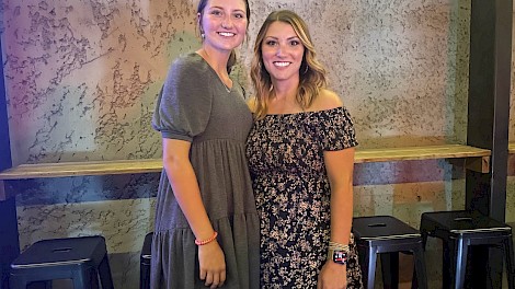 Arkansas Single Parent Scholarship Fund alumna Carrie Terry (right) shared her educational journey on Aug. 12 at an ASPSF fundraiser. Following her mother’s footsteps, Carrie’s daughter (left) is now enrolled in college. (Photo Courtesy ASPSF)