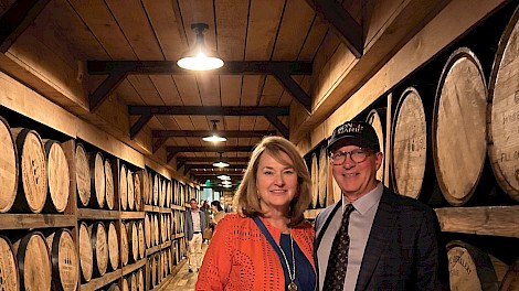 Kerry and Alan Ribble at a pre-party dinner for the Kentucky Derby. photo courtesy of Ribble family