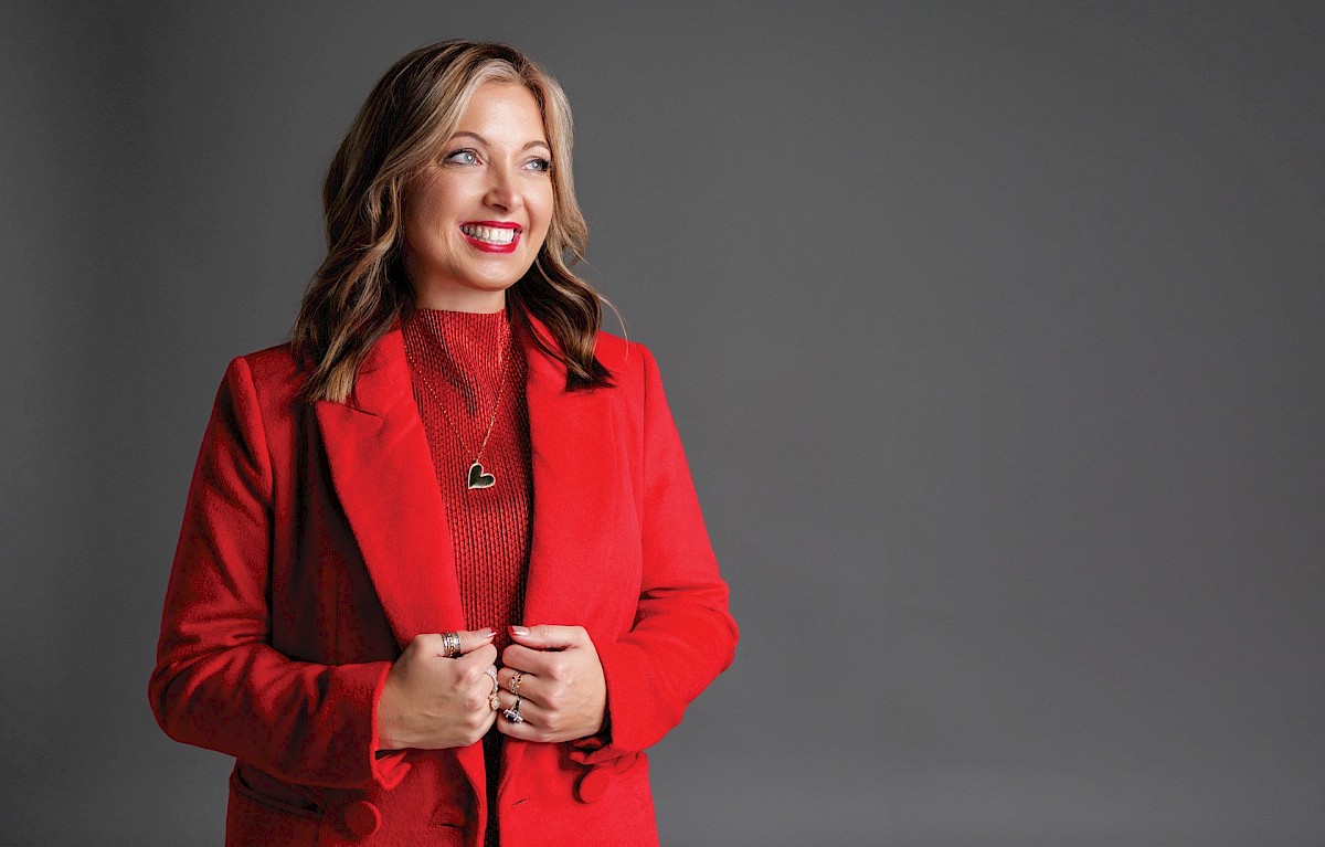 Top  courtesy of Lindsay Kate Designs,  Jacket courtesy of Dillard’s. photo by Matt Cornelius