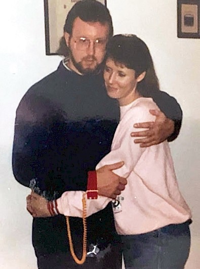 Grissom and his wife, Kathy, on New Year’s Eve 1987, before marrying on June 19, 1988. Today they are celebrating nearly 37 years of marriage.