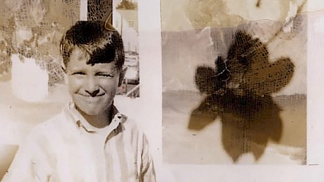 At just eight years old, Jay Shinn won his first blue ribbon at the Magnolia Sidewalk Art Show in 1966 for his tempera painting, The Beatle. photo courtesy of Jay Shinn