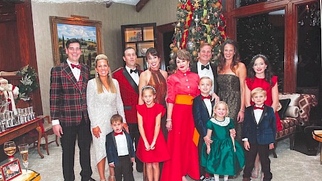 The Morgan family gathered for Christmas 2024.