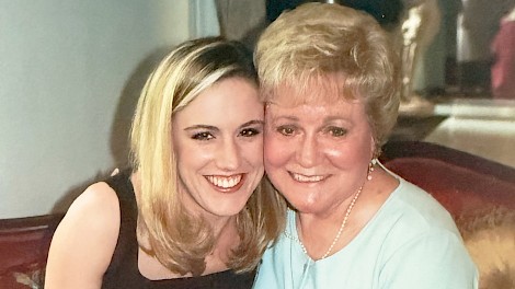 Tiffany Snow Horton with her grandmother, Dorothy Langdon, at a wedding shower in 2002.
