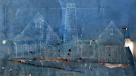 The blueprints from David Cook's childhood home,  built by his grandfather in 1929, became the inspiration for this home.