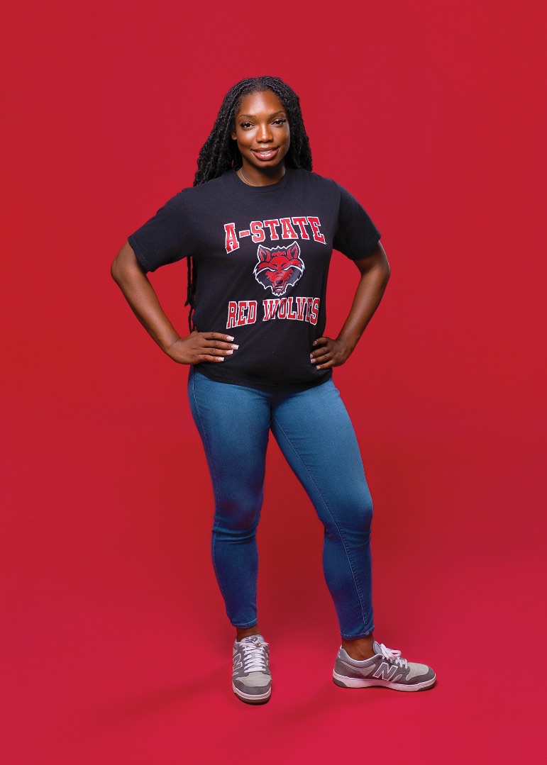 Addison plans to attend Arkansas State University, where she will compete as a discus thrower for the Red Wolves. Photo by Matt Cornelius